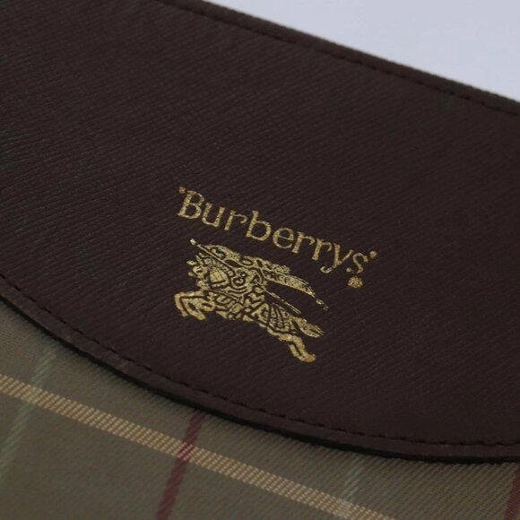 Burberrys Nova Check Shoulder Bag Canvas Beige Auth - Picture 11 of 16